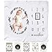 Baby Monthly Milestone Blanket | Thick Fleece Swaddle & Throw for Infant & Babies 0-3 Months, 3-6, 6-9, 9-12 | Photography Backdrop Photo Prop for Newborn Boy & Girl - New Mom Baby Shower Gift