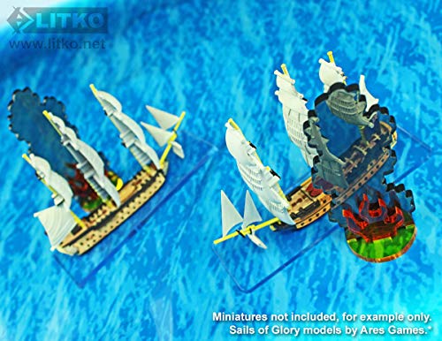 Litko Large Flaming Wreckage Markers (3) #TOP2