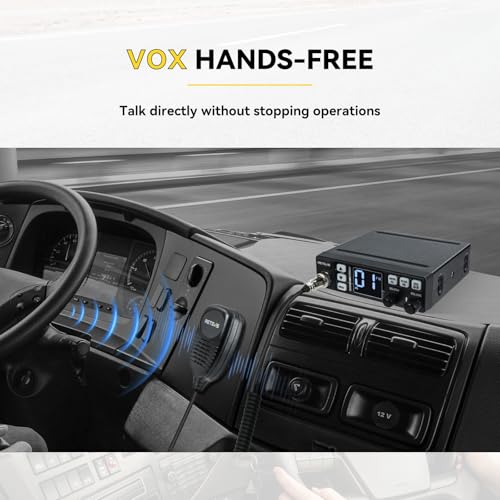 Retevis MB3 40-Channel AM/FM CB Radio Kit with Antenna, Full Set of Fixed-Mount Kit,ANL Noise Reduction, Emergency Channel 9/19, PA & VOX, Auto-Scan,External Speaker Jack,for Trucker Emergency - Image 5