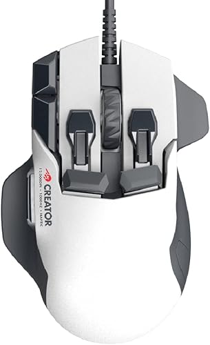 Miniatura 1 de Swiftpoint Creator Mouse CAD 3D con cable, 13 botones personalizables, memoria integrada, perfiles para Canva, Adobe, Solidworks, Da Vinci Resolve,