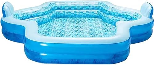 Miniatura 2 de Elegante piscina familiar, 10 pulgadas con 2 inflables con respaldos (paquete de 1)