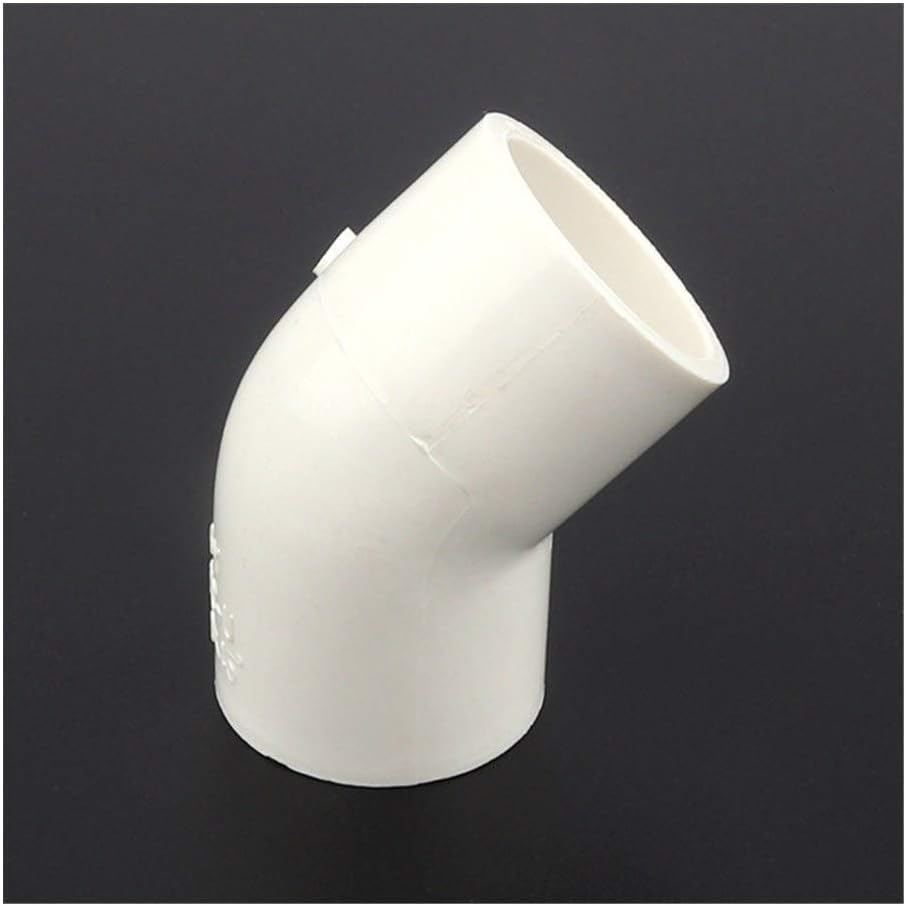 Pipe Fittings & Accessories 12/24/48pcs/lot 25mm PVC Pipe Connector Elbow Joint 45 Degrees Water Parts Aquarium Tank Adapter Garden Water Connectors (Color : White 45Degree Elbow, Diameter : 24pcs)