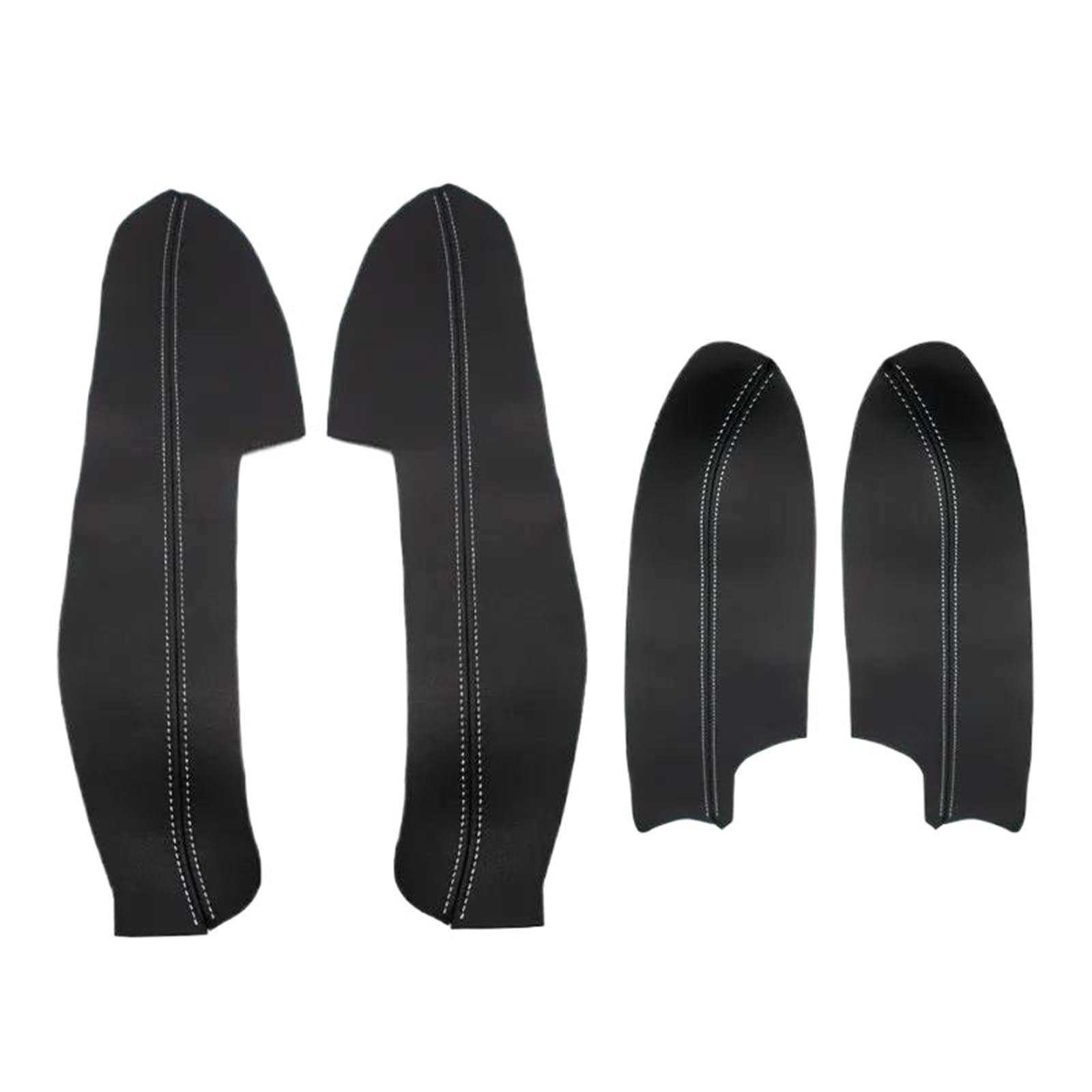 KMAGE Interior Door Handle 4 Pieces Car Door Armrest Handle Panel Cover Trim for Nissan for Qashqai J11 2016 2017 2018(Black-White line)