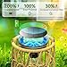 KOOPER Solar Lantern Outdoor Lights, 2 Pack Bright Hanging Solar Lanterns Outdoor Waterproof with Handle, Decoration Rattan Lanterns for Outside Hanging Garden Patio Yard Porch Trees Lawn Pathway Gift