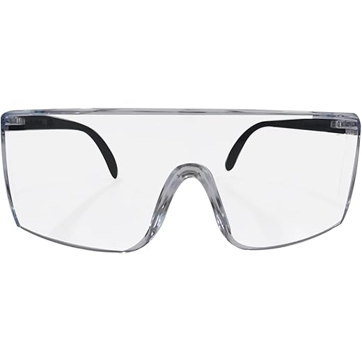 3M Polycarbonate 1709IN Safety Goggles Hard Coat Eye Protector Anti Pollution Eyewear For Multipurpose Use In Riding Motorcycle, Construction, Clear Transparent (Pack Of 1)