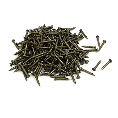 Aexit Fiber Concrete Fastener Cement Wall Carbon Steel Point Tip Wire Nails 1.7mmx16mm 500PCS Model:84as369qo119