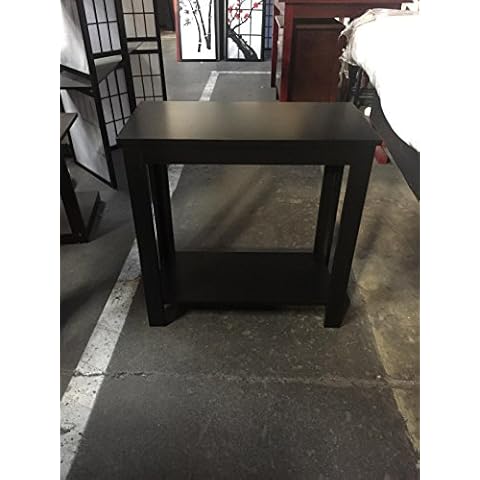 SQUARE FURNITURE Side Table Black/White/Espresso/Walnut (Black) Cover