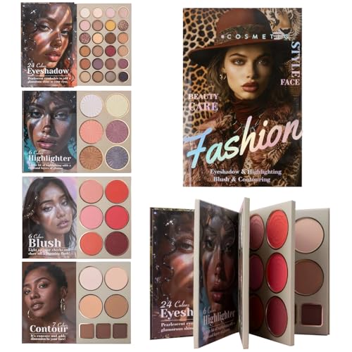Palette de fard à paupières 4 couches hautement pigmentée pour illuminer le visage au quotidien