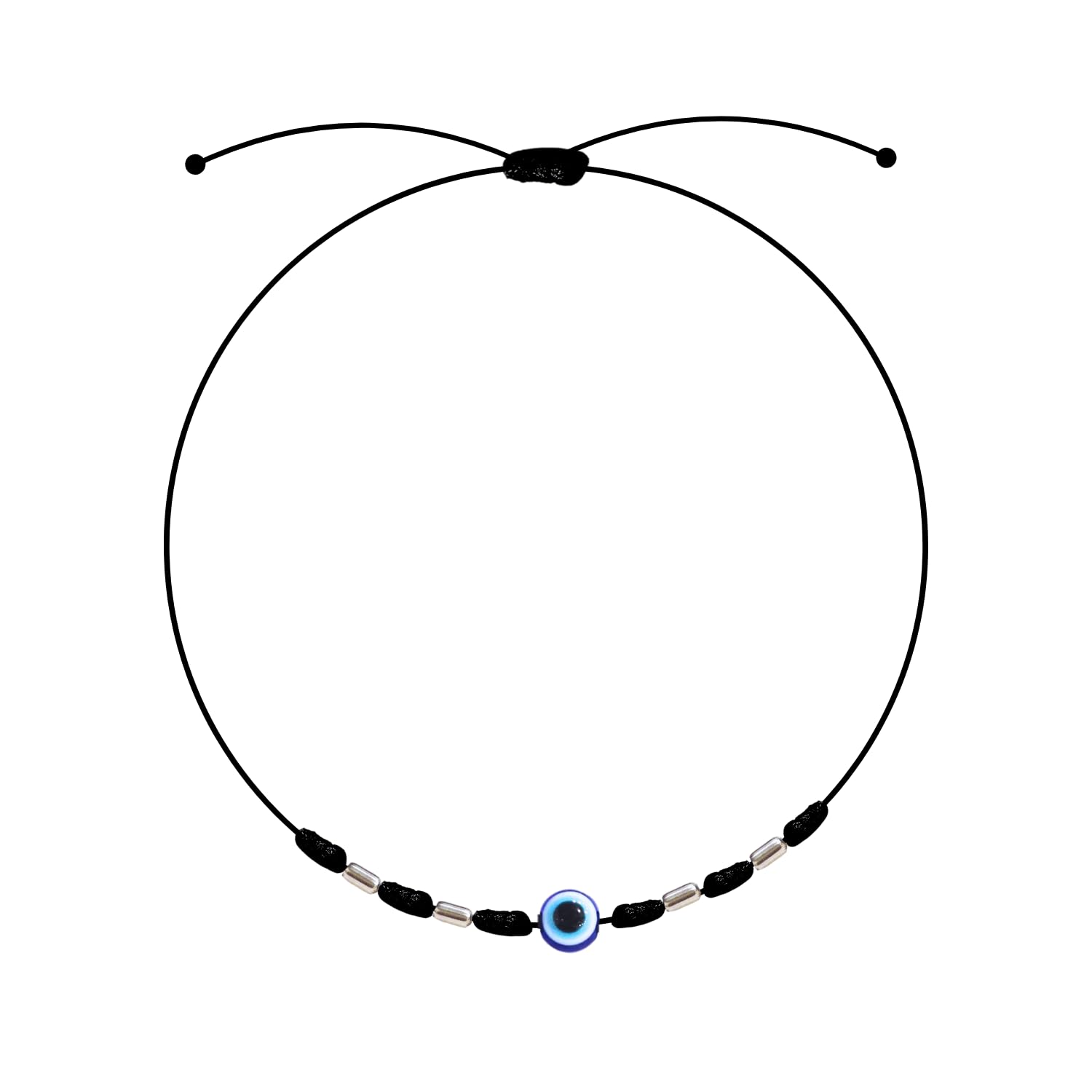 DARSHRAJ 925 Silver Anklet | Bracelet | Handmade Thread | Fashion Anklet | Bracelet | Silver beads | Adjustable Anklet | Everyday Bracelet | Anklet for Women|Men|Boys|Girls (Pipe & Evil Eye) (B0DHVSCS16) Amazon Price History, Amazon Price Tracker