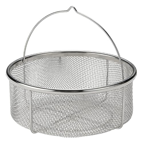 Inserto para cocción al vapor - Vaporera de acero inoxidable | Cesta para cocinar al vapor de verduras | Cesta para cocción al vapor plegable para cacerola | Colador de arroz | Escurrir