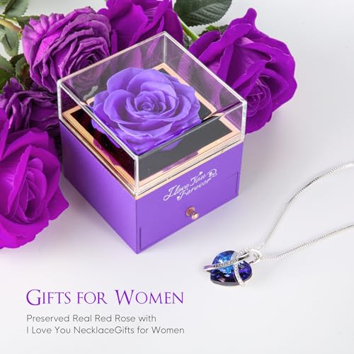 Eleshowpreservedrealpurpleroseforeverflowersgiftsformomgrandmawifegirlfriendmothersdaysweetestdaychristmasanniversaryorbirthdaygiftsforwomen Urban Country Home Decor Eleshow preserved real purple rose forever flowers gifts for mom grandma wife girlfriend mothers day sweetest day christmas anniversary or birthday gifts for women urban country home decor