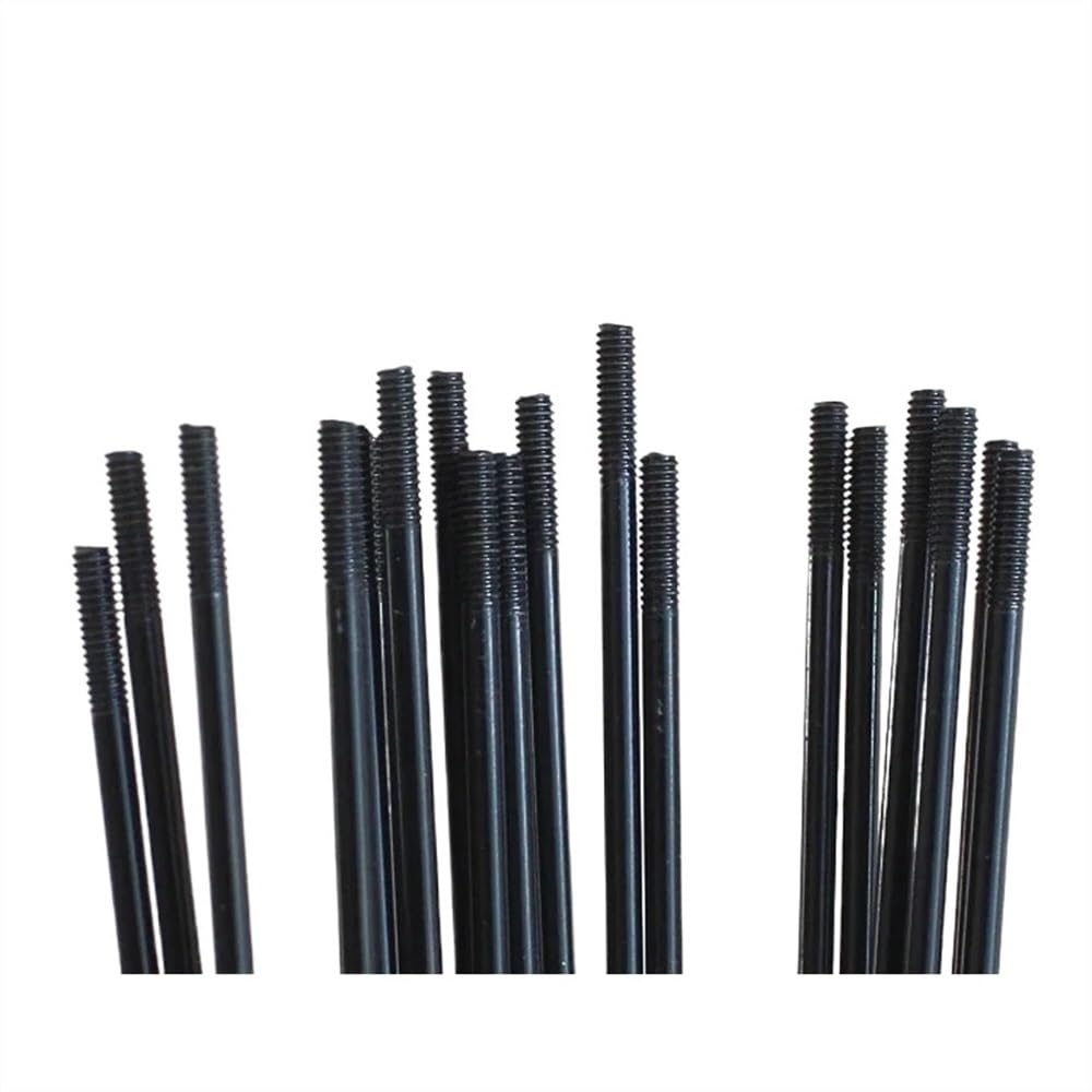 36 radios de alta resistencia para bicicleta de montaña/carretera 14G, color negro, para radios de acero de 170 mm a 300 mm