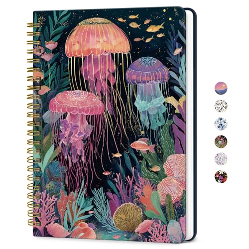 Journal à spirale A5 pour femme carnet de notes professionnel 140 pages lignées