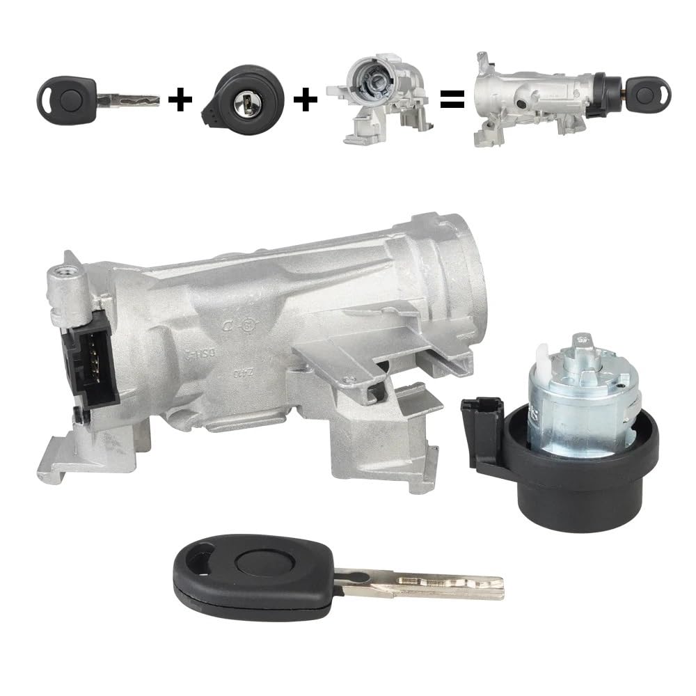 Serratura accensione Compatibile Con SEAT Per Alhambra 710 711 Per Altea XL Accensione Interruttore di Avviamento Cilindro della Serratura Chiave 1K0905851A 1K0905851B