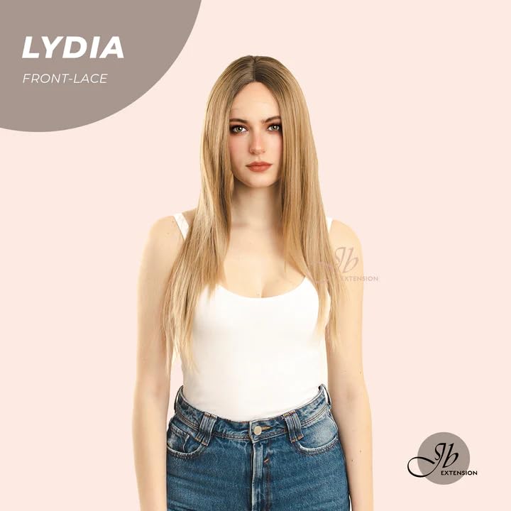 Miniatura 6 de Lace Front Wig LYDIA Dirty Blonde Long Straight Wigs for Women Natural Synthetic Wigs for Daily Use (pelucas de cabello natural)