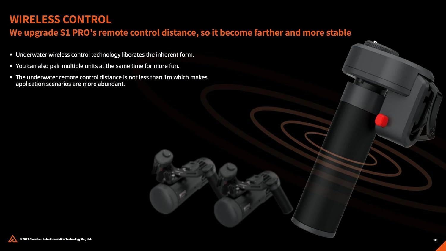 Scooter subacqueo, Booster per Nuoto subacqueo, Fotocamera Sportiva Compatibile con Booster per Scooter subacqueo per Piscina per Sport Acquatici,Single