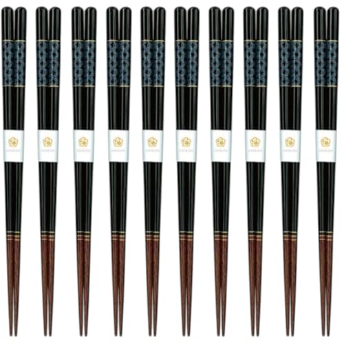 J-kitchens 箸 10膳セット お弁当 ピクニック 行楽用 運動会 来客用 おもてなし 木製 貝七宝 23.0cm 食洗機対応 日本製