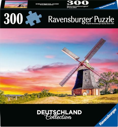 Ravensburger Puzzle 12001478 - Die Windmühle von Klütz - 300 Teile Puzzle...