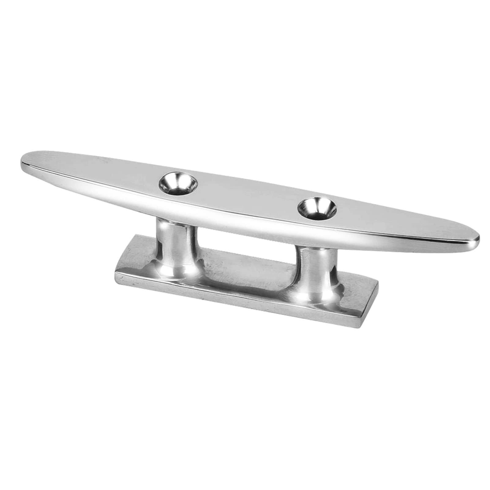 Agatige 6inch Open Base Boat Cleats, 316 Stainless Steel Dock Cleats, Marine Grade Rope Cleat Boat Mooring Accessories for Boat/Deck/Nautical Decor, 6 X 1.3in