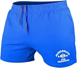 Muscle Alive Herren Bodybuilding Fitnessstudio Trainieren Kurze Hose Frottee-Baumwolle