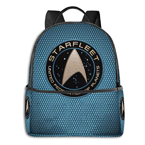 Star Trek Mochila escolar para hombres y mujeres se adapta a 14.5 pulgadas ligero portátil