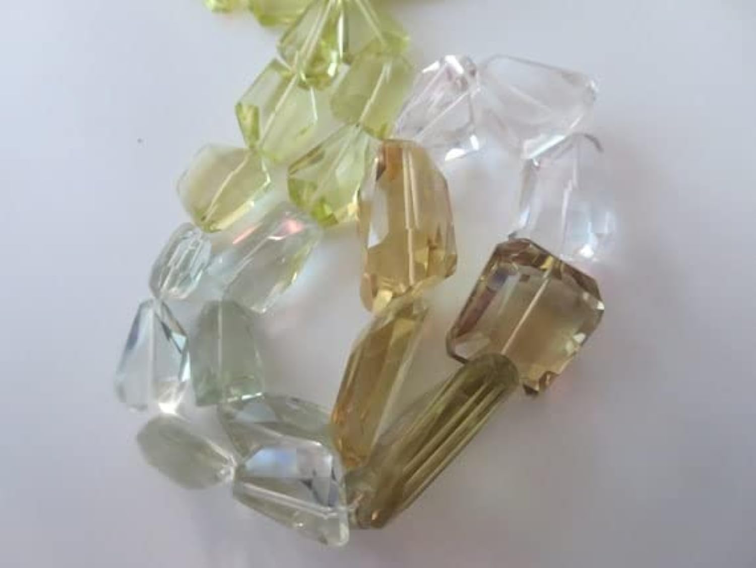 Gemme naturelle facettée LKBEADS, perles nuggets haut de gamme pour création bijoux unique