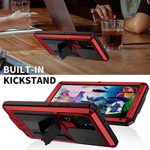 Coque de protection Samsung S23 Plus métallique blindée avec vitre écran intégrée - 5