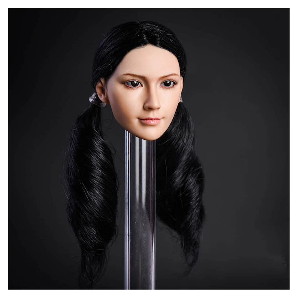 Amazon.co.jp: YYHSD 1/6スケールアジアの女性の頭の彫刻、美しい顔