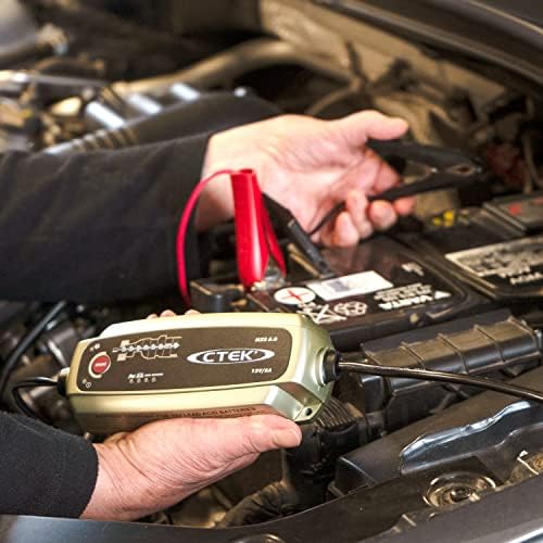 CTEK MXS 5.0, Ładowarka 12V Z Wbudowaną Kompensacją Temperatury, Motocyklowa I Samochodowa Ładowarka, Inteligentna Ładowarka, Konserwator Akumulatorów Z Trybem Regeneracji I Dedykowanym Trybem AGM
