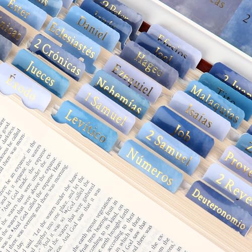 �X�y�C���� 90�s�[�X �u���[ �����^�u �j���p Pestanas para Biblia En Espanol�A�h�����~�l�[�g���H��^��������u�b�N�}�[�N�A�C���f�b�N�X�^�u�w�K�p�i�A����N���X�`�����M�t�g ���� ���̎q�p