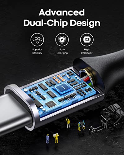 eyjiew USB to USB C Cable 1M 2Pack USB Type C Charge Cable Fast Charging Braided for Samsung Galaxy S25 S24 S23 S22 S21 S20 S10 S9 S8 A12 A20e A21s A40 A50 A51 A55 A70 (3.3 ft) - Image 2