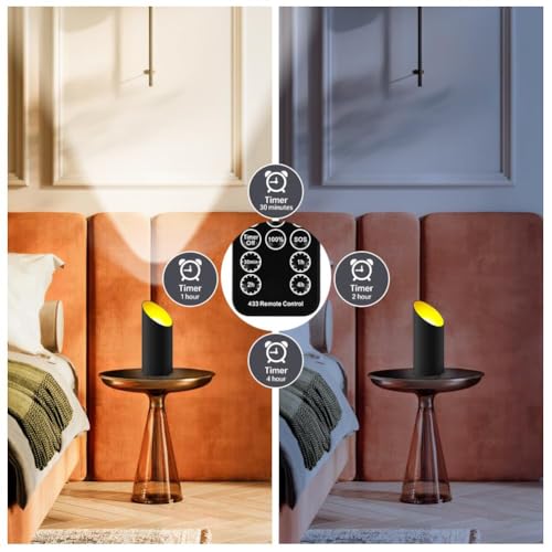 Spot LED Uplight noir avec lumière variable pour éclairage d'ambiance