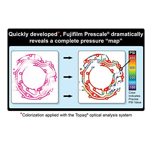 Fujifilm Prescale Super Low Pressure Llw (2Lw) - Surface Pressure Mapping - Pressure Indicating Film - Tactile Sensor - Pressure Range 70-350 Psi; 19.7 Ft. X 10.6 In. Film Roll #TOP2