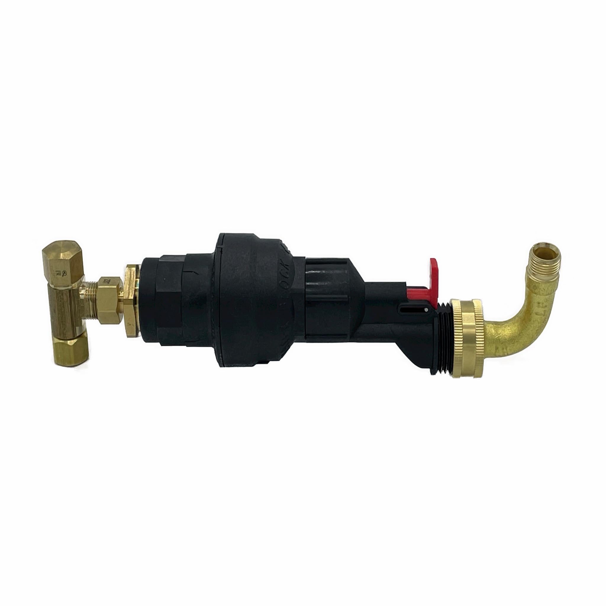Water Block Automatic Toilet Leak Detector & Shutoff Valve Kit - Stops Leaks, Prevents Floods & Property Damage, Saves Money & Conserves Water - Includes Fittings - Tight Space Horizontal Installation
