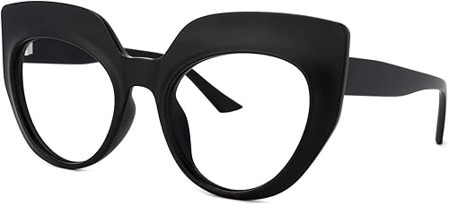 Zeelool Gafas de bloqueo de luz azul ojo de gato para mujeres elegantes gafas gruesas Depp OP01884