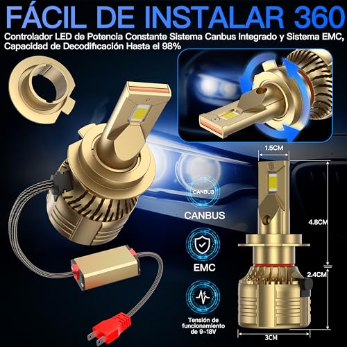 Viaje Y Protección, Automotive Parts and Accessories foco h7 Marca PThink (3)