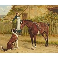 Amazon｜￥5K-200k 手描き美術大学の先生直筆 - 38 馬 犬 世界の名画