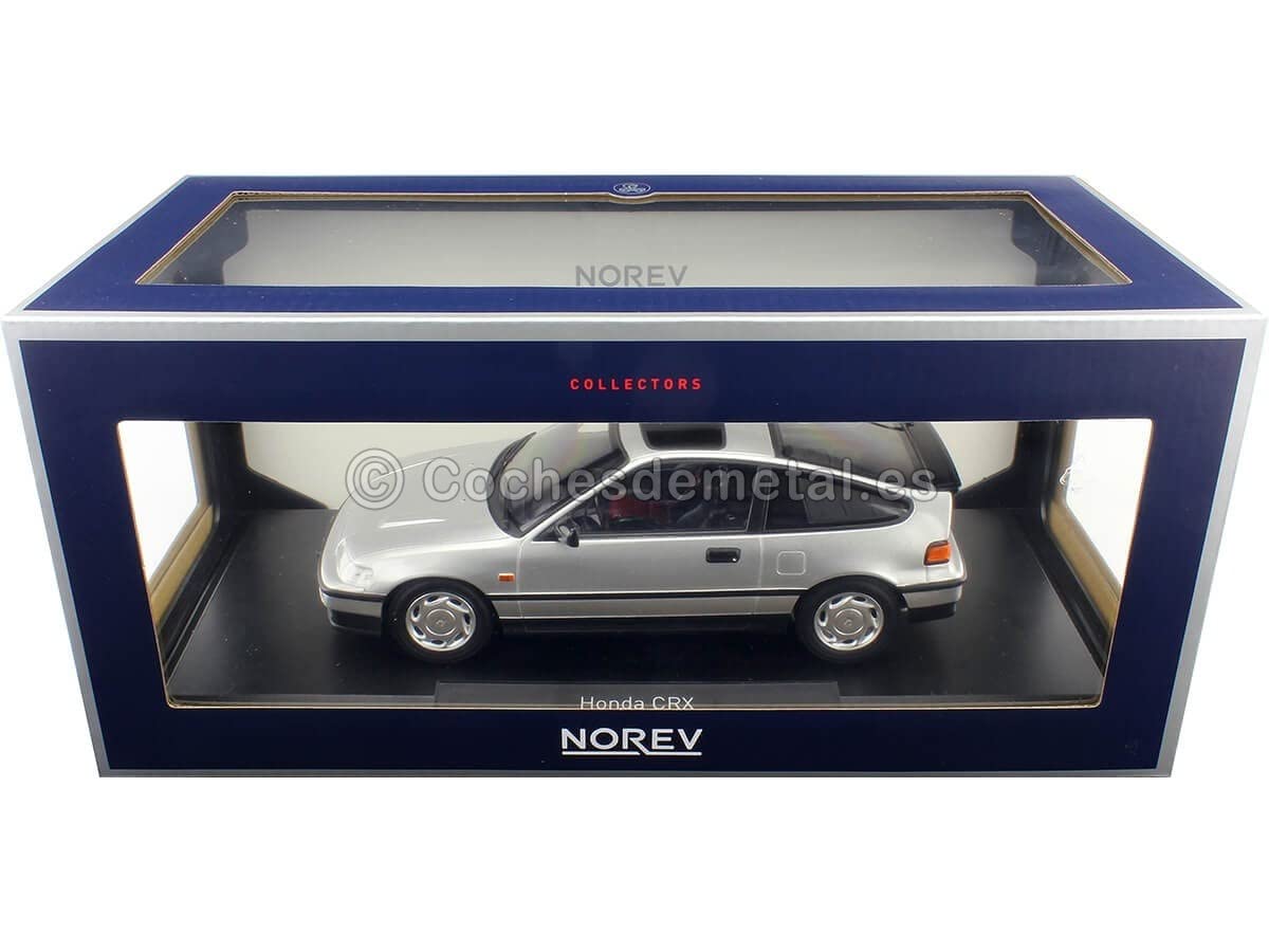Norev NV188010 1:18 Honda CRX 1990-Black Collectible Model, Multi