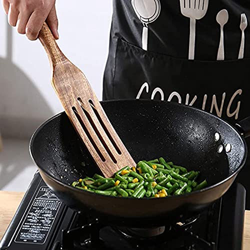 Miglior spatola in legno per cucinare utensili da cucina antiaderenti in legno di teak Set di