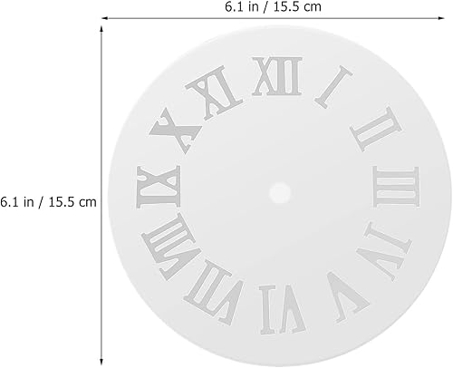 Miniatura 4 de EXCEART Paquete de 2 moldes de silicona de resina para reloj, moldes de silicona con mecanismo de números romanos, moldes de fundición de reloj de