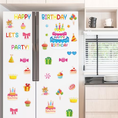 Imanes decorativos de cumpleaños 25 piezas miniatura 5