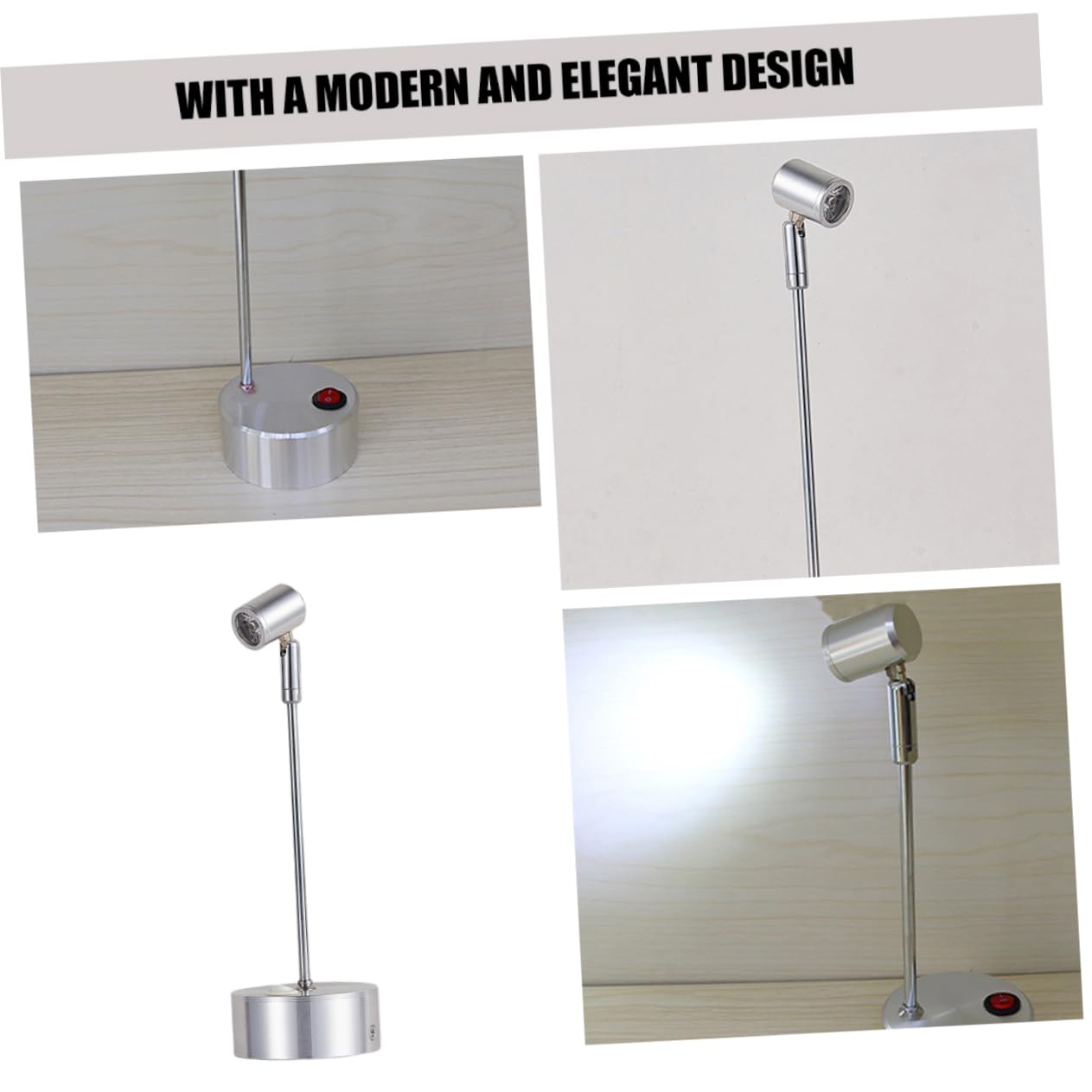 Angoily LED Indoor Spotlight for Exhibition Cabinet Accent Lighting with Off Button for Art Displays Jewelry Showcases and Home Decor