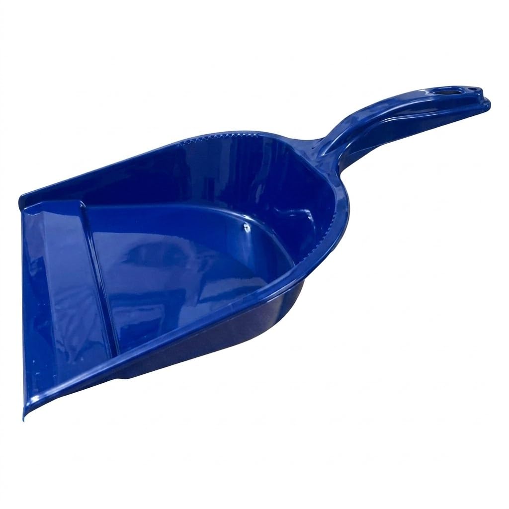 DHWANI ENTERPRISE Multi Color Un Breakable Plastic Dust Pan with Check Duster Cloth Free 4