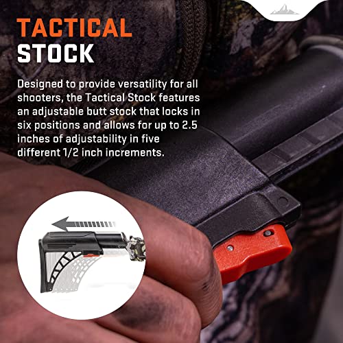 Wicked Ridge Raider 400 De-Cock Crossbow, Peak Xt - 400 Fps - The Most Affordable De-Cocking Crossbow - Includes Lighted 3X Pro-View Scope, Rope-Sled & Three Match 400 Carbon Alpha-Nock Arrows #TOP3