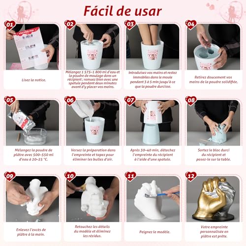 Kit empreinte 3D adultes famille pour vos activités créatives maison - 7