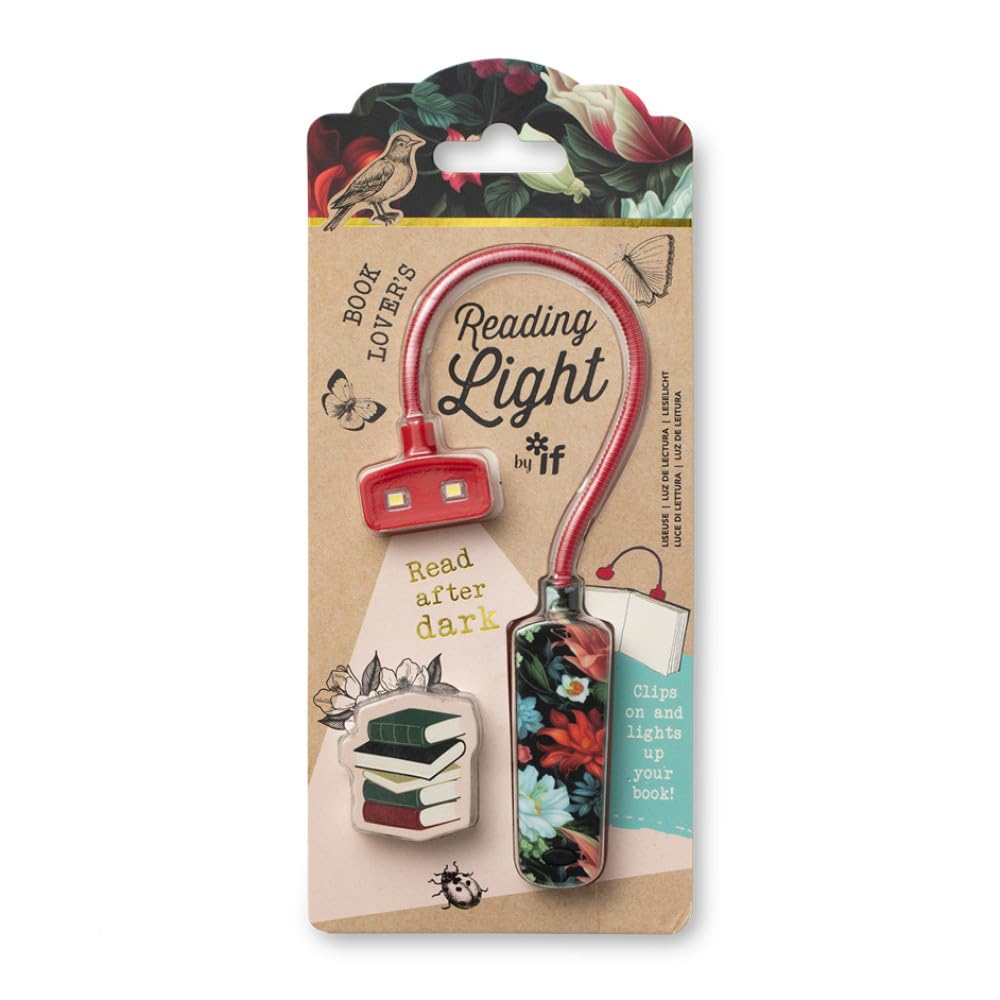 Book Lover's Reading Light - Dark Floral