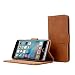 Snugg Leather Wallet Case for Apple iPhone 6 - Distressed Brown