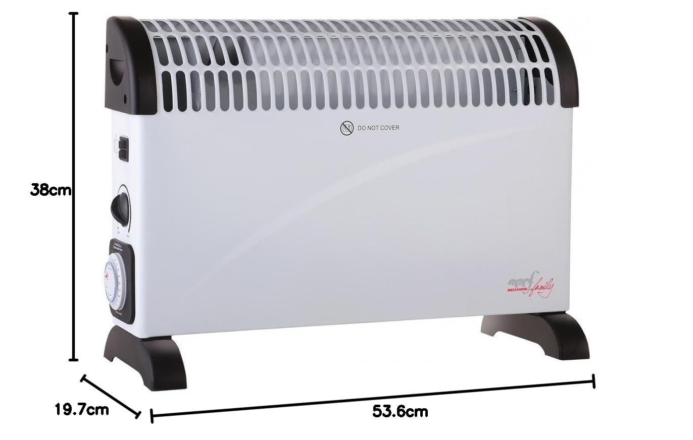 Melchioni Family THERMAL, Termoconvettore elettrico da terra, 2000 W, Bianco
