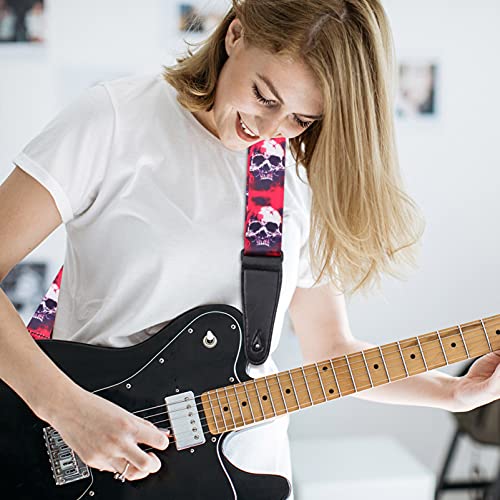 Vaguelly 1 Pc Guitare Créative avec Crâne Acoustique Sangles De Basse Réglables Porte-Ukulélé Noir Guitares Classiques… - Les Beatles, Paul McCartney, John Lennon, RIngo Starr, George Harrison Vaguelly 1 Pc Guitare Créative avec Crâne Acoustique Sangles De Basse Réglables Porte-Ukulélé Noir Guitares Classiques… – Image 3
