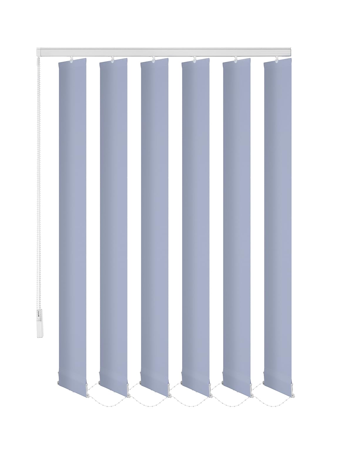 ERSATZLAMELLEN 8 FARBEN 250 CM LANG INDIVIDUELL KÜRZBAR AUSTAUSCHLAMELLEN LAMELLENVORHANG (Blau, 20er Set)